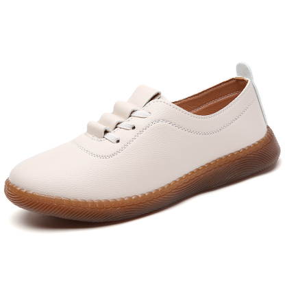🚶‍♀️🥿50% OFF !!!✨Clearance!!✨Women's Daily Comfortable Non-slip Breathable Genuine Leather Slip-on Loafers - Proven Plantar Fasciitis, Foot and Heel Pain Relief