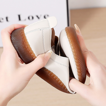 🚶‍♀️🥿50% OFF !!!✨Clearance!!✨Women's Daily Comfortable Non-slip Breathable Genuine Leather Slip-on Loafers - Proven Plantar Fasciitis, Foot and Heel Pain Relief
