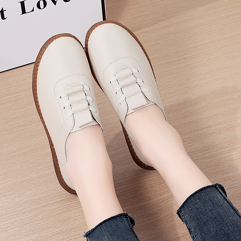 🚶‍♀️🥿50% OFF !!!✨Clearance!!✨Women's Daily Comfortable Non-slip Breathable Genuine Leather Slip-on Loafers - Proven Plantar Fasciitis, Foot and Heel Pain Relief