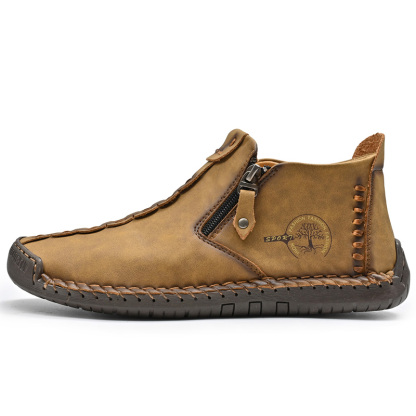⏰Promotion - 70% OFF🔥Women's Casual Fashion Non-slip Leather Medieval Slip-on Boots - Proven Plantar Fasciitis, Foot and Heel Pain Relief