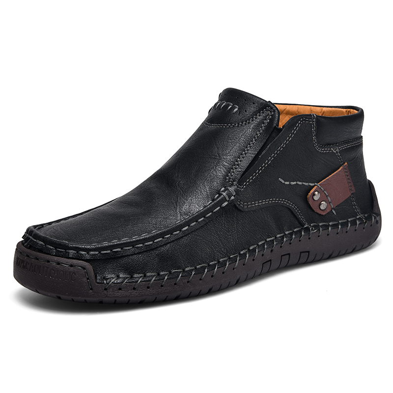 💥Last day deals💥Men's Casual Arch Support Non-slip Leather Slip-On Loafers