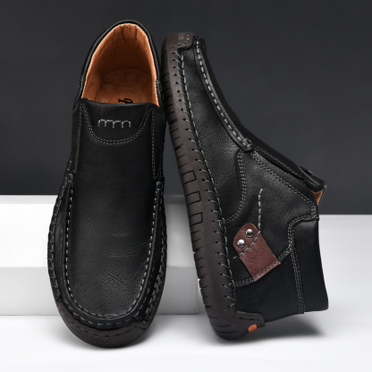 💥Last day deals💥Men's Casual Arch Support Non-slip Leather Slip-On Loafers