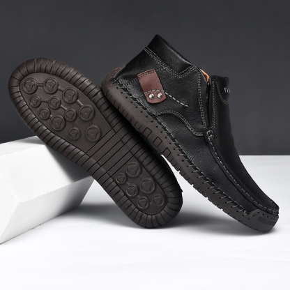💥Last day deals💥Men's Casual Arch Support Non-slip Leather Slip-On Loafers