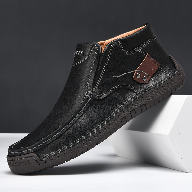 💥Last day deals💥Men's Casual Arch Support Non-slip Leather Slip-On Loafers