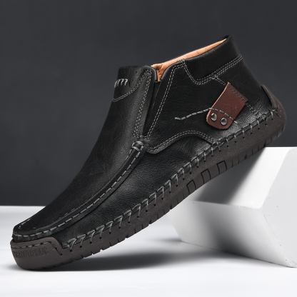 💥Last day deals💥Men's Casual Arch Support Non-slip Leather Slip-On Loafers