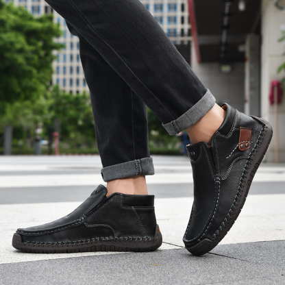 💥Last day deals💥Men's Casual Arch Support Non-slip Leather Slip-On Loafers