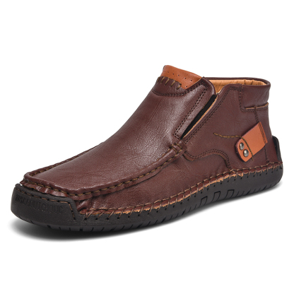 💥Last day deals💥Men's Casual Arch Support Non-slip Leather Slip-On Loafers