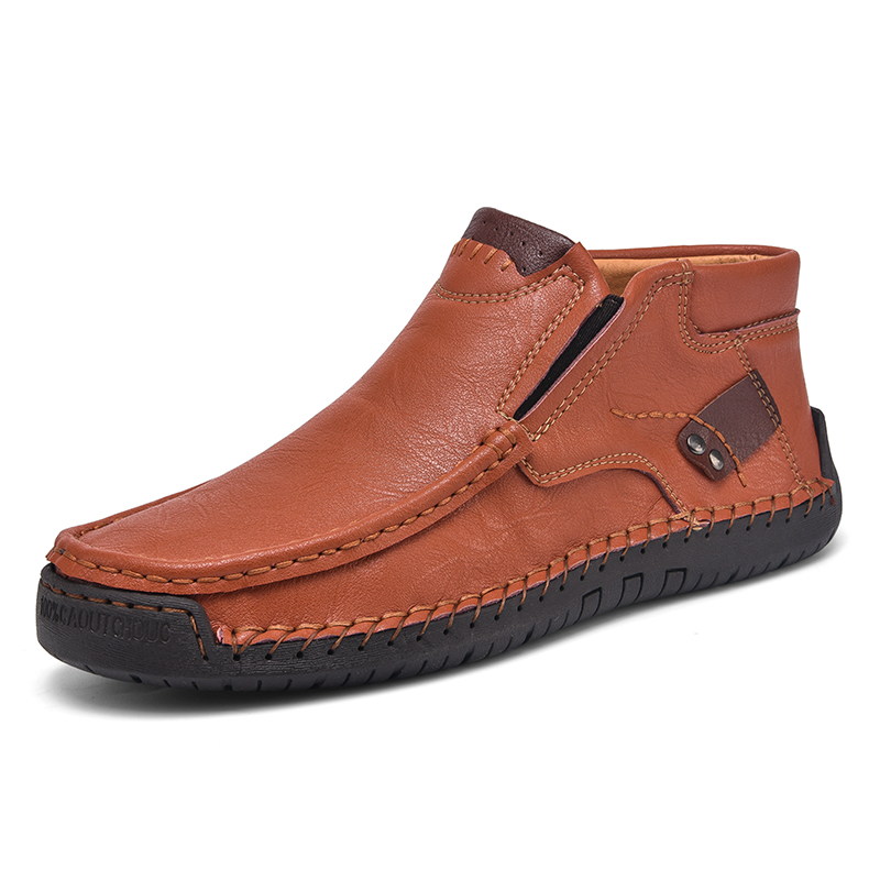 💥Last day deals💥Men's Casual Arch Support Non-slip Leather Slip-On Loafers
