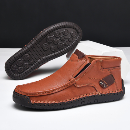 💥Last day deals💥Men's Casual Arch Support Non-slip Leather Slip-On Loafers