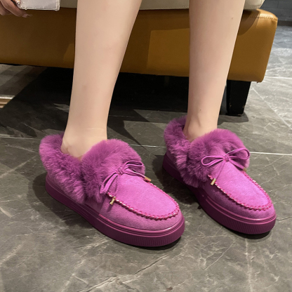 🌸🎉 Promotion - 70% OFF! Only a Few Left! ✨🥿💫Women's Daily Non-Slip Warm Wool Slip-On Flat Shoes - Proven Plantar Fasciitis, Foot and Heel Pain Relief