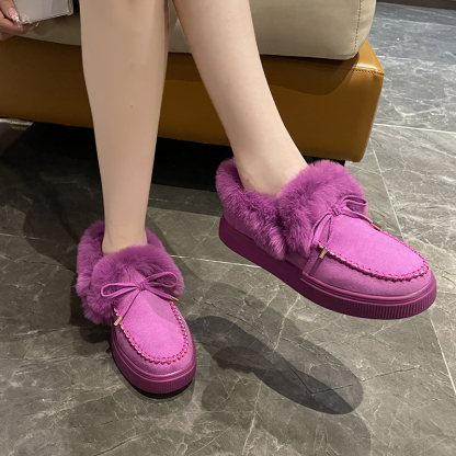 🌸🎉 Promotion - 70% OFF! Only a Few Left! ✨🥿💫Women's Daily Non-Slip Warm Wool Slip-On Flat Shoes - Proven Plantar Fasciitis, Foot and Heel Pain Relief