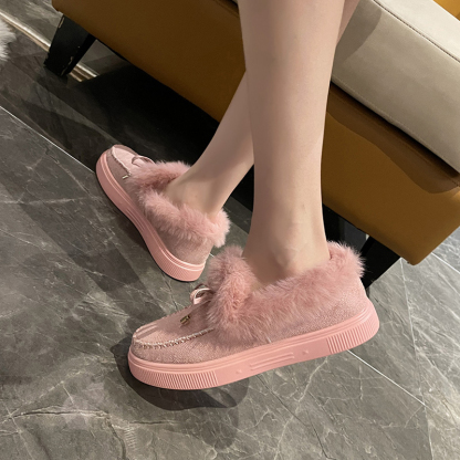 🌸🎉 Promotion - 70% OFF! Only a Few Left! ✨🥿💫Women's Daily Non-Slip Warm Wool Slip-On Flat Shoes - Proven Plantar Fasciitis, Foot and Heel Pain Relief
