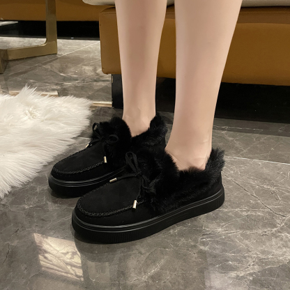 🌸🎉 Promotion - 70% OFF! Only a Few Left! ✨🥿💫Women's Daily Non-Slip Warm Wool Slip-On Flat Shoes - Proven Plantar Fasciitis, Foot and Heel Pain Relief