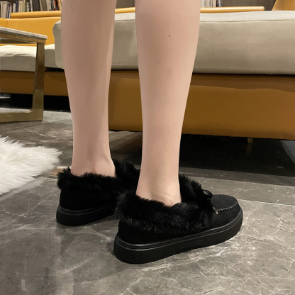 🌸🎉 Promotion - 70% OFF! Only a Few Left! ✨🥿💫Women's Daily Non-Slip Warm Wool Slip-On Flat Shoes - Proven Plantar Fasciitis, Foot and Heel Pain Relief