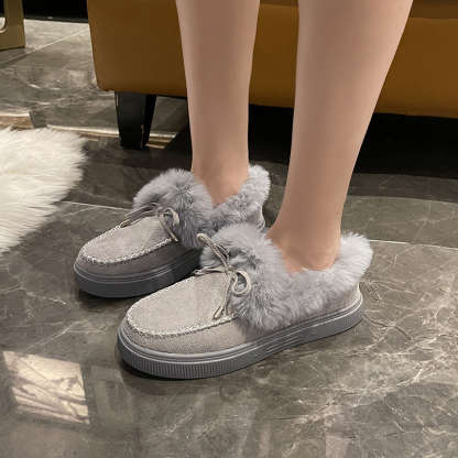 🌸🎉 Promotion - 70% OFF! Only a Few Left! ✨🥿💫Women's Daily Non-Slip Warm Wool Slip-On Flat Shoes - Proven Plantar Fasciitis, Foot and Heel Pain Relief