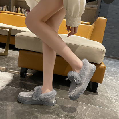 🌸🎉 Promotion - 70% OFF! Only a Few Left! ✨🥿💫Women's Daily Non-Slip Warm Wool Slip-On Flat Shoes - Proven Plantar Fasciitis, Foot and Heel Pain Relief