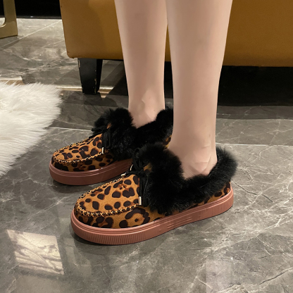 🌸🎉 Promotion - 70% OFF! Only a Few Left! ✨🥿💫Women's Daily Non-Slip Warm Wool Slip-On Flat Shoes - Proven Plantar Fasciitis, Foot and Heel Pain Relief