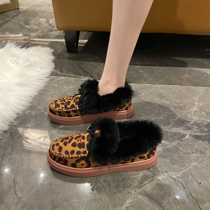 🌸🎉 Promotion - 70% OFF! Only a Few Left! ✨🥿💫Women's Daily Non-Slip Warm Wool Slip-On Flat Shoes - Proven Plantar Fasciitis, Foot and Heel Pain Relief