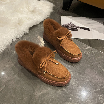 🌸🎉 Promotion - 70% OFF! Only a Few Left! ✨🥿💫Women's Daily Non-Slip Warm Wool Slip-On Flat Shoes - Proven Plantar Fasciitis, Foot and Heel Pain Relief