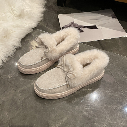 🌸🎉 Promotion - 70% OFF! Only a Few Left! ✨🥿💫Women's Daily Non-Slip Warm Wool Slip-On Flat Shoes - Proven Plantar Fasciitis, Foot and Heel Pain Relief
