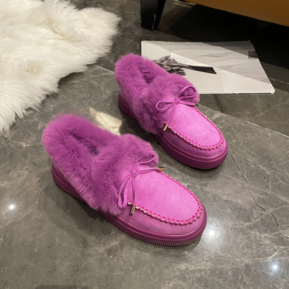 🌸🎉 Promotion - 70% OFF! Only a Few Left! ✨🥿💫Women's Daily Non-Slip Warm Wool Slip-On Flat Shoes - Proven Plantar Fasciitis, Foot and Heel Pain Relief