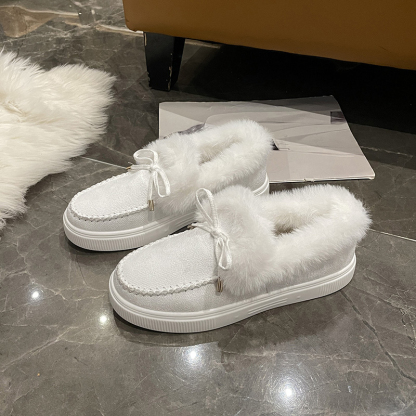 🌸🎉 Promotion - 70% OFF! Only a Few Left! ✨🥿💫Women's Daily Non-Slip Warm Wool Slip-On Flat Shoes - Proven Plantar Fasciitis, Foot and Heel Pain Relief