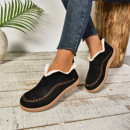 🔥Limited Time Offer 50% OFF🔥Ankle Boots for Women Fashion Winter Fall Warm Fur Lined Snow Booties Slip-On Shoes with Anti-slip Thick Sole Comfortable - Proven Plantar Fasciitis, Foot and Heel Pain Relief