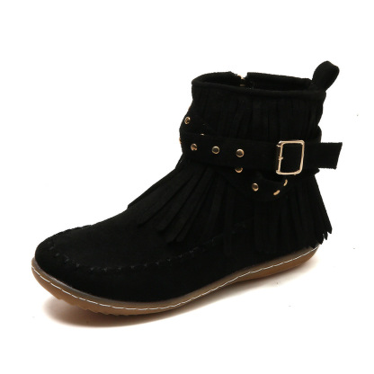⏰Promotion - 70% OFF🔥Women's Casual Tassel Faux Suede Round Toe Zipper Non-slip Boots - Proven Plantar Fasciitis, Foot and Heel Pain Relief