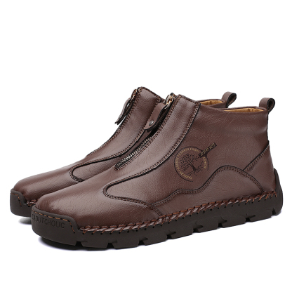 ⏰Promotion - 70% OFF🔥Women's Casual Leather Non-slip Breathable Slip-On Cycling Orthopedic Boots - Improve Posture and Get Rid of Painless Walking and Standing