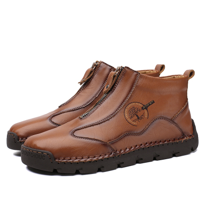 ⏰Promotion - 70% OFF🔥Women's Casual Leather Non-slip Breathable Slip-On Cycling Orthopedic Boots - Improve Posture and Get Rid of Painless Walking and Standing