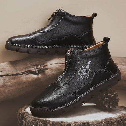 ⏰Promotion - 70% OFF🔥Women's Casual Leather Non-slip Breathable Slip-On Cycling Orthopedic Boots - Improve Posture and Get Rid of Painless Walking and Standing