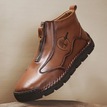 ⏰Promotion - 70% OFF🔥Women's Casual Leather Non-slip Breathable Slip-On Cycling Orthopedic Boots - Improve Posture and Get Rid of Painless Walking and Standing