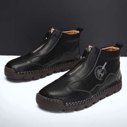 ⏰Promotion - 70% OFF🔥Women's Casual Leather Non-slip Breathable Slip-On Cycling Orthopedic Boots - Improve Posture and Get Rid of Painless Walking and Standing
