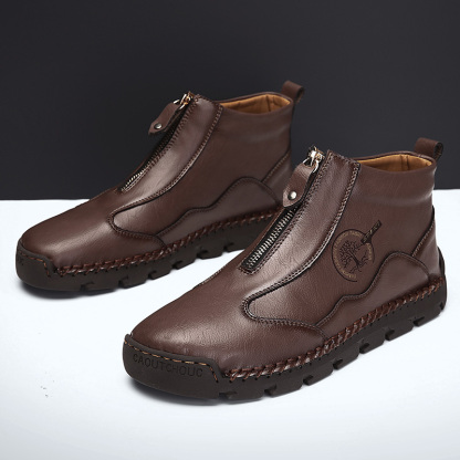 ⏰Promotion - 70% OFF🔥Women's Casual Leather Non-slip Breathable Slip-On Cycling Orthopedic Boots - Improve Posture and Get Rid of Painless Walking and Standing