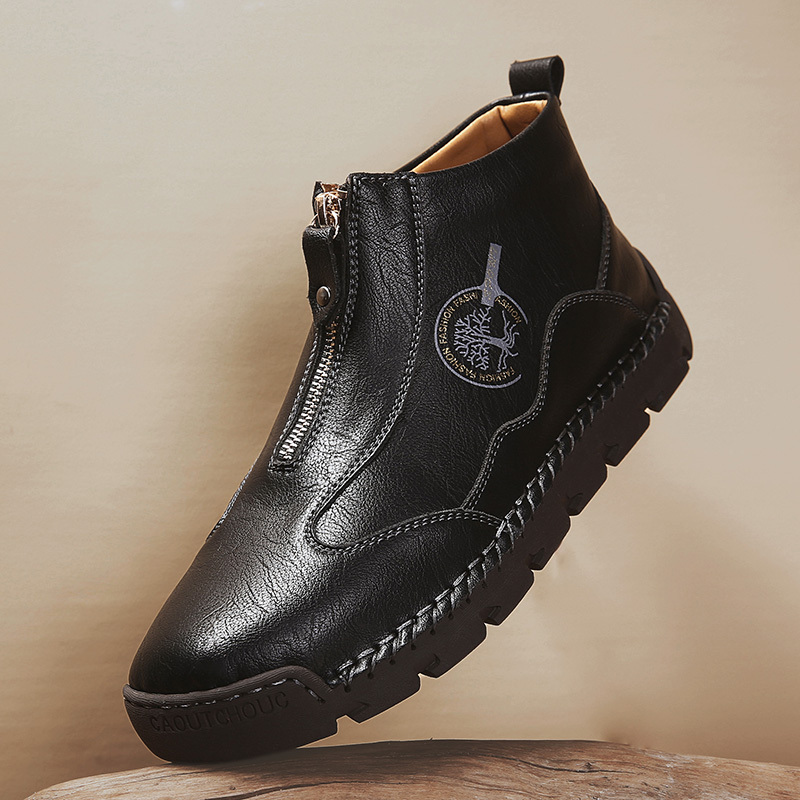 ⏰Promotion - 70% OFF🔥Women's Casual Leather Non-slip Breathable Slip-On Cycling Orthopedic Boots - Improve Posture and Get Rid of Painless Walking and Standing