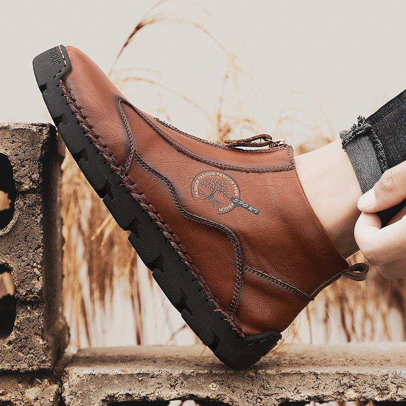⏰Promotion - 70% OFF🔥Women's Casual Leather Non-slip Breathable Slip-On Cycling Orthopedic Boots - Improve Posture and Get Rid of Painless Walking and Standing