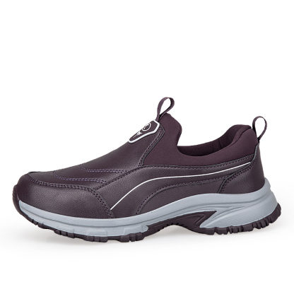 🌸🎉 Trendy Must-Have! Only a Few Left! ✨🥿💫Women's Daily Comfortable Breathable Non-Slip Wear-Resistant Waterproof Slip-On Orthopedic Shoes Leather Shoes