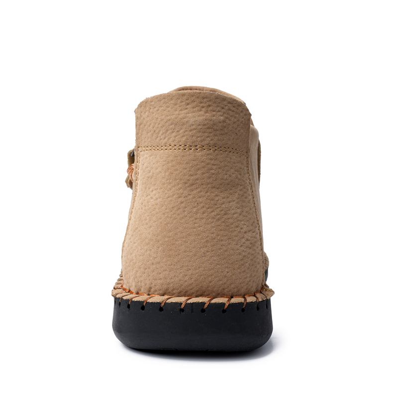 🔥Last Day Sale 70% OFF🔥 - ✨Womens Casual Leather Shoes Ankle Chukka Boots Slip On Lightweight Loafers Mid top Walking Driving Shoes
