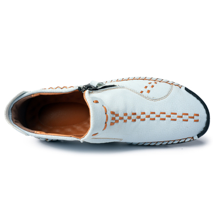 🔥Last Day Sale 70% OFF🔥 - ✨Womens Casual Leather Shoes Ankle Chukka Boots Slip On Lightweight Loafers Mid top Walking Driving Shoes