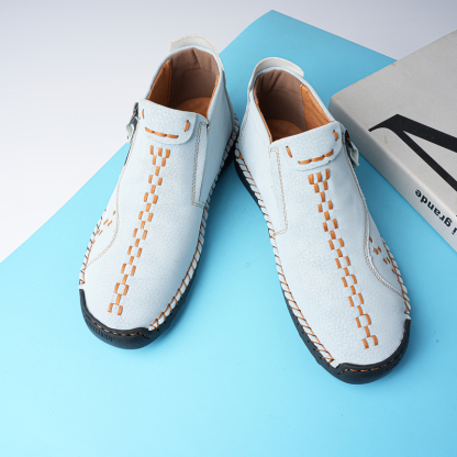 🔥Last Day Sale 70% OFF🔥 - ✨Womens Casual Leather Shoes Ankle Chukka Boots Slip On Lightweight Loafers Mid top Walking Driving Shoes