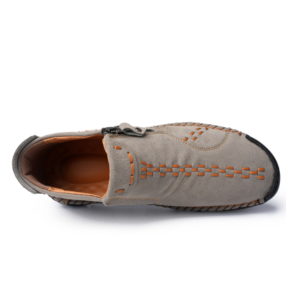 🔥Last Day Sale 70% OFF🔥 - ✨Womens Casual Leather Shoes Ankle Chukka Boots Slip On Lightweight Loafers Mid top Walking Driving Shoes