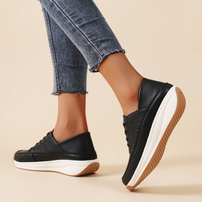 🌸🎉 Limited Time Offer 50% OFF✨🥿💫Women's Leather/Suede Flatform Orthopedic Sneakers