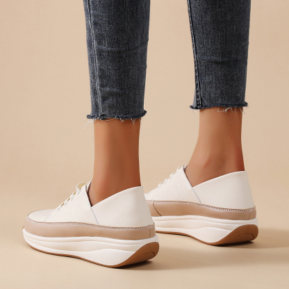 🌸🎉 Limited Time Offer 50% OFF✨🥿💫Women's Leather/Suede Flatform Orthopedic Sneakers