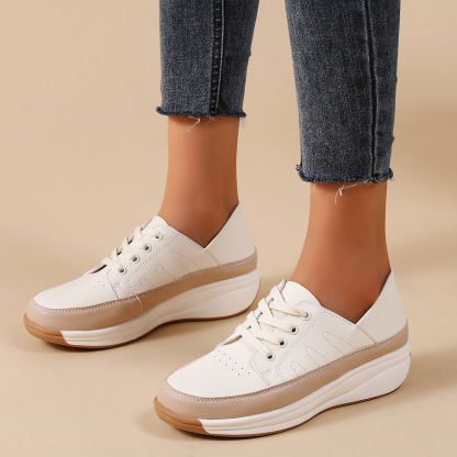 🌸🎉 Limited Time Offer 50% OFF✨🥿💫Women's Leather/Suede Flatform Orthopedic Sneakers