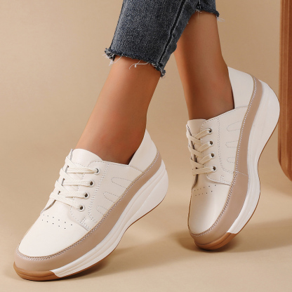 🌸🎉 Limited Time Offer 50% OFF✨🥿💫Women's Leather/Suede Flatform Orthopedic Sneakers