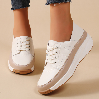 🌸🎉 Limited Time Offer 50% OFF✨🥿💫Women's Leather/Suede Flatform Orthopedic Sneakers