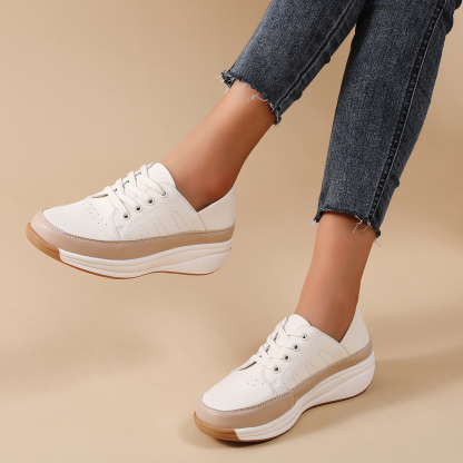 🌸🎉 Limited Time Offer 50% OFF✨🥿💫Women's Leather/Suede Flatform Orthopedic Sneakers