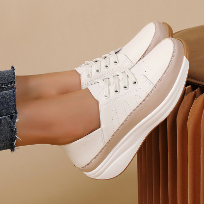 🌸🎉 Limited Time Offer 50% OFF✨🥿💫Women's Leather/Suede Flatform Orthopedic Sneakers
