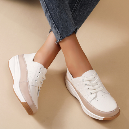 🌸🎉 Limited Time Offer 50% OFF✨🥿💫Women's Leather/Suede Flatform Orthopedic Sneakers