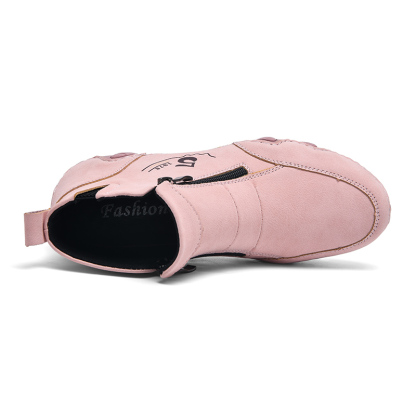 🏃‍♀️👢Promotion - 70% OFF! ✨Women's Outdoor Comfort Waterproof Non-slip Slip-On Driving Boots Wide Toe Orthopedic Shoes - Proven Plantar Fasciitis, Foot and Heel Pain Relief